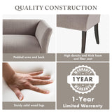 Madison Park Accent Bench, Upholstered with Nailhead Trim, & Padded Seat Entryway Bench Small, End of Bed Bench with Back, 49.5" W x 19.25" D x 23" H, Grey Madison Park