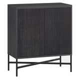 Henn&Hart Brighton Accent Cabinet, 28" Wide, Dark Gray Henn&Hart