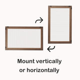 SOFE Farmhouse Memo Board Chicken Wire Frame, Black Large Bulletin Boards for Walls, Hanging Photo Display Board or Jewelry Organizer Wall Grid Panels, Decorative Vision Board for Desktop Office SOFE