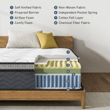 XANGLO King Hybrid Innerspring Mattresses, 12 Inch Plush Foam Spring Mattress, King Size Mattress Bed in a Box with Pressure Relief, 80 x 76 x 12 Inch Mattress for King Bed Frames, Medium Firm XANGLO