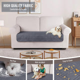 TAOCOCO 100% Waterproof Couch Cushion Cover Reversible Sofa Seat Cover for Dogs Pets Chaise Couch Cover for Sectional Sofa U Shape Couch Furniture Protector Sofa Slipcover(Loveseat, Dark Grey) TAOCOCO