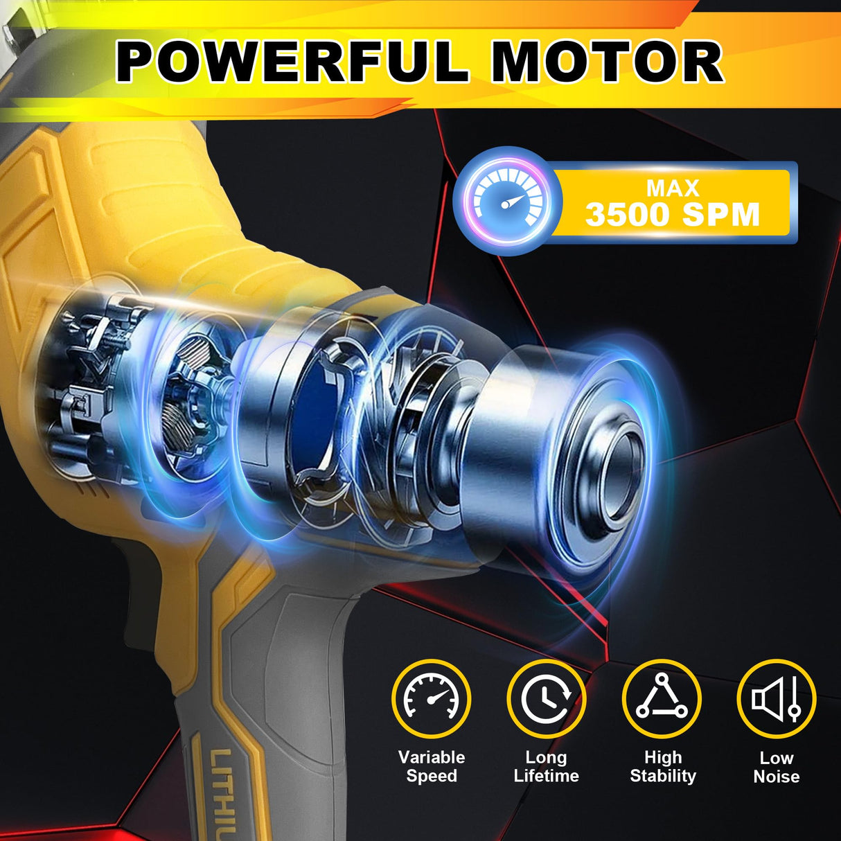 Cordless Reciprocating Saw Compatible with Dewalt 20V MAX Battery, Mini Recipro Saw Cordless with 4 Blades, 3500 SPM Variable Speed, One-Handed Operation, Tool-free Blade Change, No Battery Included RAYLEEY