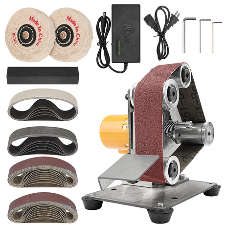 Multifunctional Electric Jewelry Making Machine, 7-Adjustable Speed Jewelry Repair Sander Polisher Jewelry Making Supplies Kit - For Ring, Bead, Copper, Silver, Wood, Resin, Gemstone, Crafts Sbestily