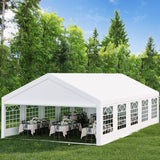 Garvee 20x40 Ft Heavy Duty Party Tent, Outdoor Wedding Event Shelter with Removable Side Walls, Large Commercial Tent with Large White Roof and 5 Storage Bags for Wedding Parties, Outdoor Events Garvee