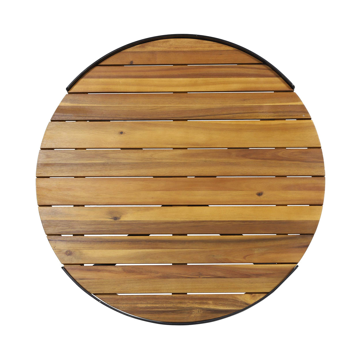 Christopher Knight Home Tracy Outdoor Modern Industrial Acacia Wood Coffee Table, Teak Finish, Black Christopher Knight Home