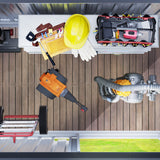 DWVO Outdoor Storage Shed 5 x 3FT, Heavy Duty Metal Tool Sheds Storage House with Lockable Door & Air Vent for Garden, Patio, Lawn to Store Bike, Garbage Can, Lawnmower, Dark Gray DWVO