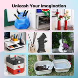 AMOLEN Rapid PETG Basic 3D Printer Filament High Speed PETG 1.75mm Dimension Accuracy +/-0.02mm 500mm/s High Speed Strong Toughness 1KG/2.2lb Dark Blue AMOLEN