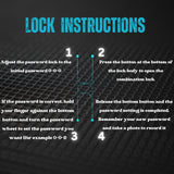 REBUST Lockable Gun Case- TSA Approved Firearm Travel Case with FREE TSA Lock- Hard Gun Safe for Handgun, Pistol, Revolver- Waterproof, Shockproof Gun Storage & Gun Carrying Case- 12.6x9.41x4.43 inch REBUST