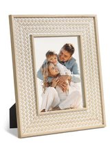 Afuly 5x7 Picture Frame Natural Boho Picture Frames Beige Chic Bohemian Photo Frame Desk Picture Frames for Wall Hangings Home Decor, Wedding Gifts for Couple Grandma Mom Women Afuly