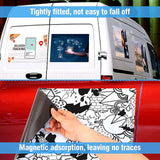 2 Pack Blank Car Magnets, 18" x 12" Car Door Magnets Signs, Rounded Corners Magnetic Vehicle Sign for Car to Advertise Business and Cover Company Logo, Prevent Car Scratches & Dents AzReference