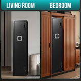 SHICHI 2-3 Gun Safe for Rifles and Pistols, Long Gun Cabinet for Shotgun, Electronic Rifle Safes for Home, Gun Cabinet with Removable Shelf, Dual Alarm & Mute, Quick Access Gun Locker SHICHI