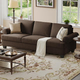 COPIAE 91 Inch Lawson Sofa with Extra Deep Seats Oversize, Mid-Century 3-Seat Sofa Couch, for Living Room, Apartment, Lounge, Brown COPIAE