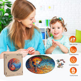 Wooden Puzzle for Adults, Autumn Jigsaw Puzzle, Guitar Wooden Jigsaw Puzzles, Thanksgiving Garden Puzzle, Beautiful Wooden Puzzle with Box Birthday Gifts for Adults and Kids(11.2 * 11.2in-200pcs) Reouinty