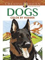 Creative Haven Dogs Color by Number Coloring Book (Adult Coloring Books: Pets) Dover Publications