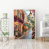 askkqtx Landscape Diamond Art Kits for Adults, Flowers Street Scenery Diamond Painting Kits, 5D DIY Full Drill Crystal Rhinestone Gem Art Craft Kits for Home Wall Decor 12X16 Inch askkqtx