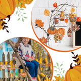 FairySandy 36 Pcs Thanksgiving Ornaments for Tree Fall Tree Decorations Gnomes Wooden Hanging Ornaments Pumpkins Leaves Flowers Cutouts Autumn Decorations for Holiday Party Supply(Cute Style) FairySandy