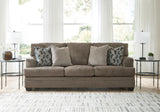 Signature Design by Ashley Stonemeade Casual Sofa with 4 Toss Pillows, Dark Brown Signature Design by Ashley