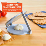 IMUSA USA Tortilla Press, 8 Inch, Silver Imusa
