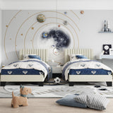 IOILORI Twin Size Bed Frame, Velvet Upholstered Platform Bed with Adjustable Tufted Headboard, Sturdy Frame and Slats, No Noiseless, No Box Spring Required, Easy Assembly, Beige IOILORI