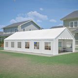 20x40 Large Party Tent Canopy, Heavy Duty Waterproof Event Tent with Removable Sidewalls &Double Roll-up Doors, Wedding Gazebo Shelter for Parties, Weddings, BBQ, Birthday, Camping and Outdoor Events Hohuqeri