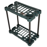 Garden Tool Organizer - 23-Inch Utility Rack Holds up to 30 Yard Tools to Maximize Floor Space - Garage Storage and Organizers by Stalwart (Green) Stalwart