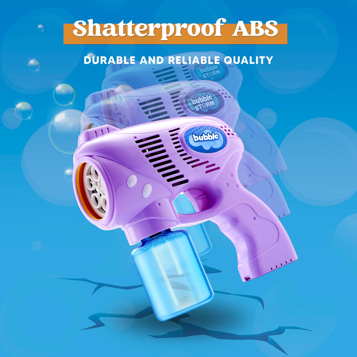 JOYIN 2 Bubble Guns with 2 Bottles Refill Solution, Bubble Machine Gun for Kids, Toddlers, Party Favors, Summer, Outdoors Activity, Wedding, Easter, Birthday Gift JOYIN