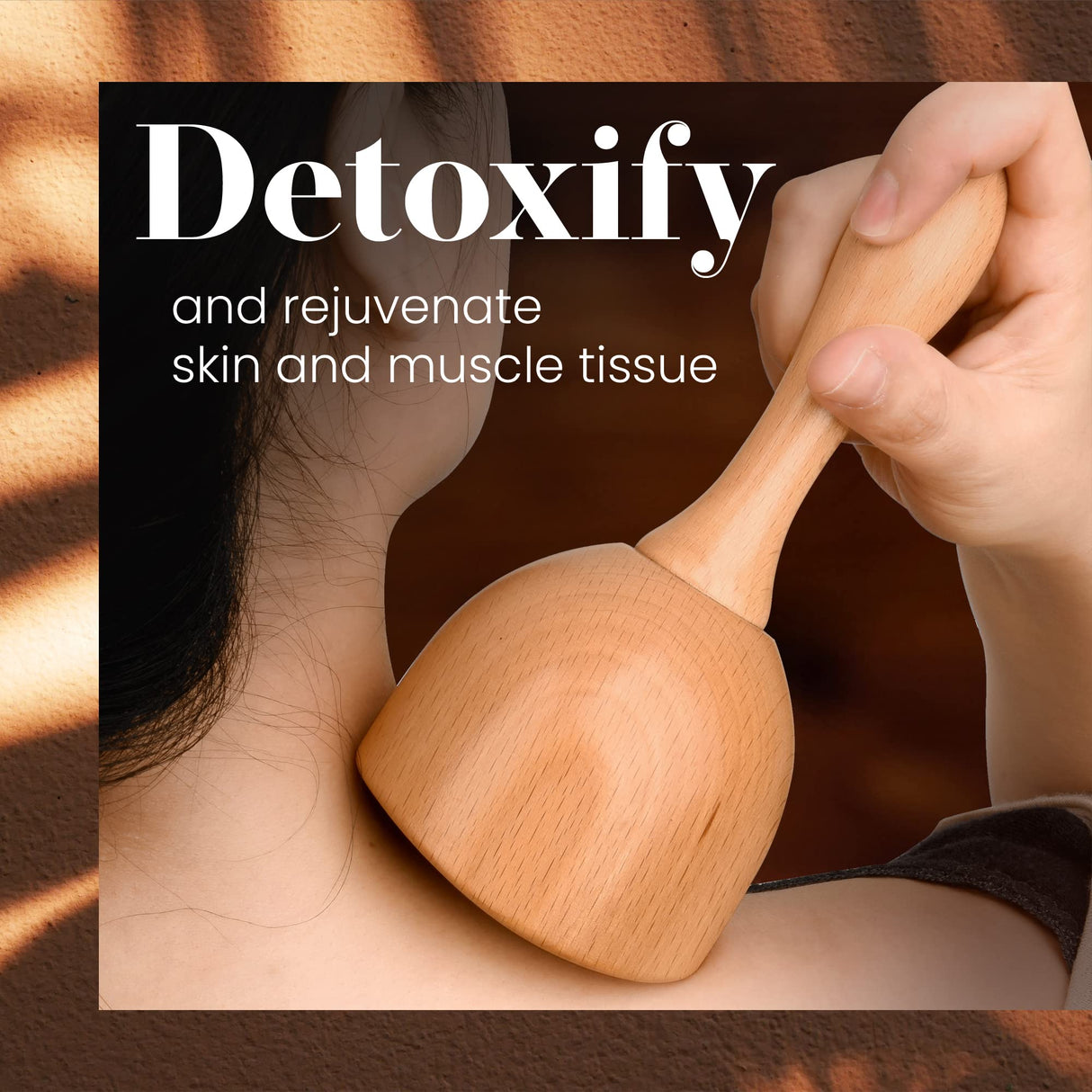 IMPRESA [2 Sizes] Wood Therapy Massage Tools for Body Contouring - Lymphatic Drainage Massager to Help Reduce Appearance of Cellulite - Body Shaping Maderoterapia Kit - Copa Sueca Wood Massage Tools IMPRESA