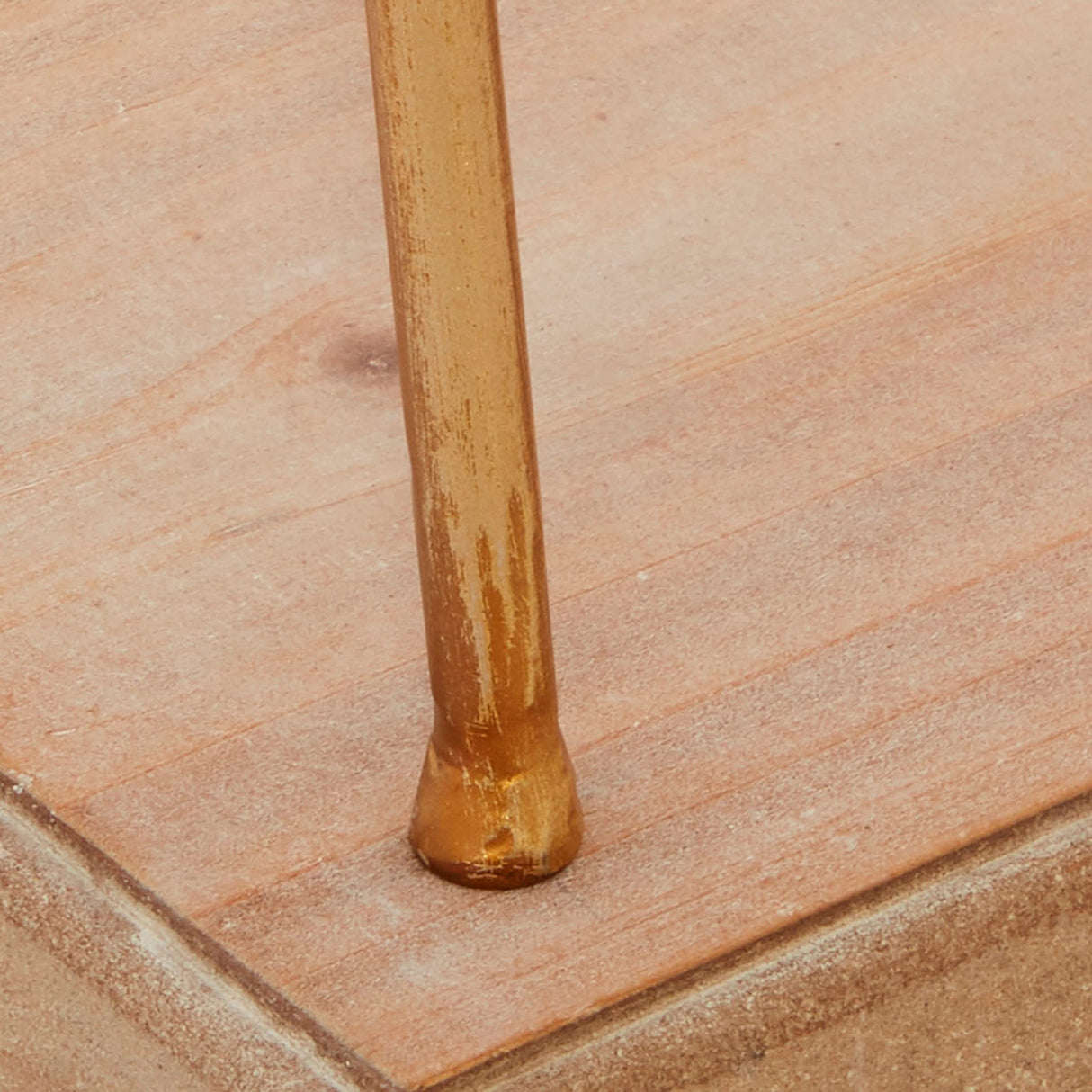 Deco 79 Wood Pendulum Clock with Wood Base, 10" x 5" x 11", Gold Deco 79