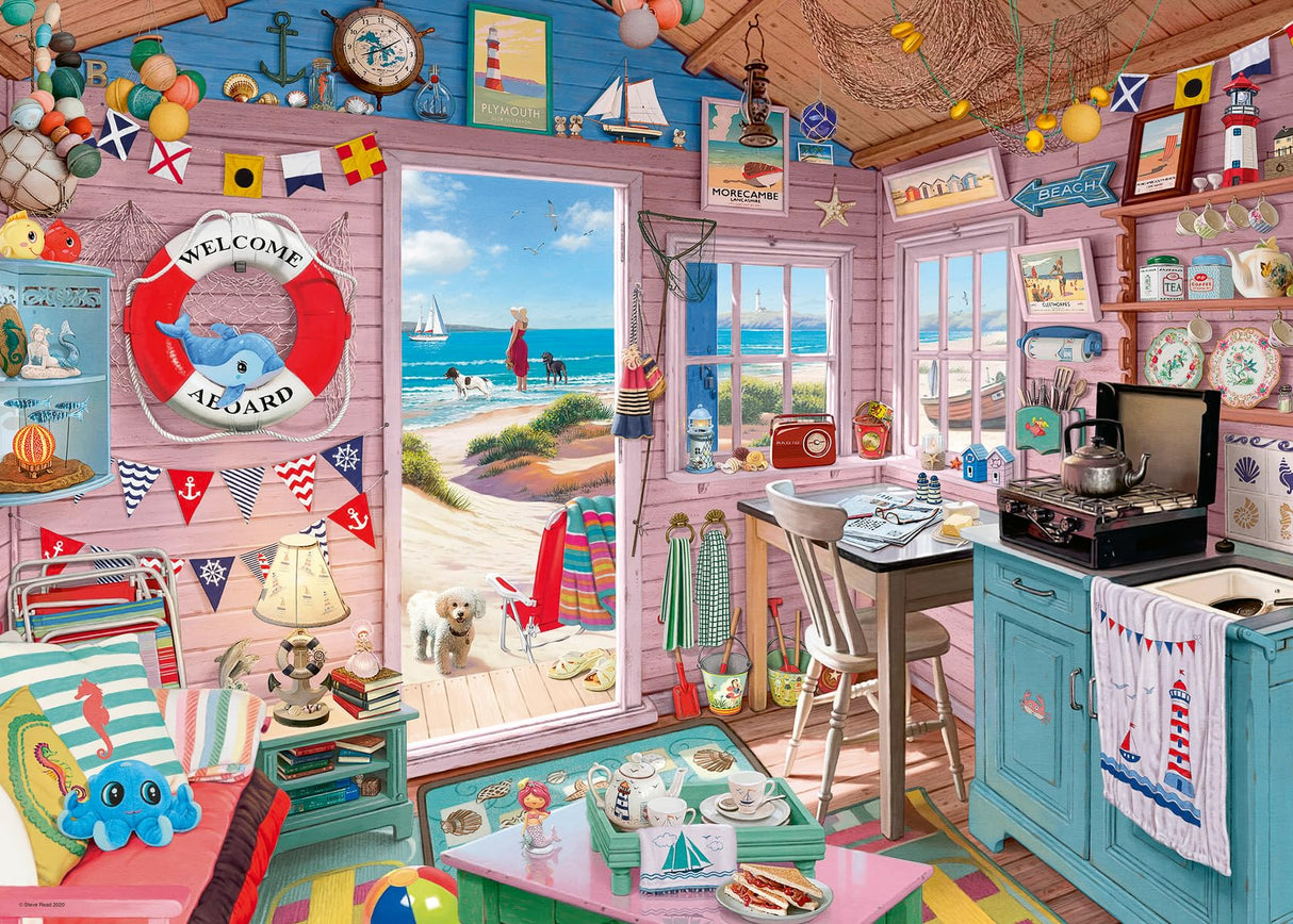 Ravensburger My Haven No.7: My Beach Hut 1000 Piece Jigsaw Puzzle for Adults - 12000032 - Handcrafted Tooling, Made in Germany, Every Piece Fits Together Perfectly Ravensburger