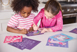 Crocodile Creek Unicorn Sparkle Scratch Art for Kids - 16-Sheet Scratch Art Set with 10 Themed Sheets, 5 Blank Sheets, Stencil, and Stylus - Thoughtful Stocking Stuffers, Gifts, Art Supplies for Kids Crocodile Creek