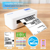 FLYFAR Bluetooth Thermal Shipping 4x6 Label Printer,Wireless Label Printer for Small Business,Support Windows,iOS,iPhone, Android,Used for Amazon,Shopify,Ebay,Ups,FedEx(White) FLYFAR