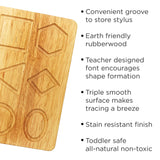 Montessori & Me Wood Number Tracing Board - Montessori Wooden Numbers and Shapes Complements Wooden Letter Tracing Board - Large Wooden Print Numbers for Toddler to Preschool Montessori & Me
