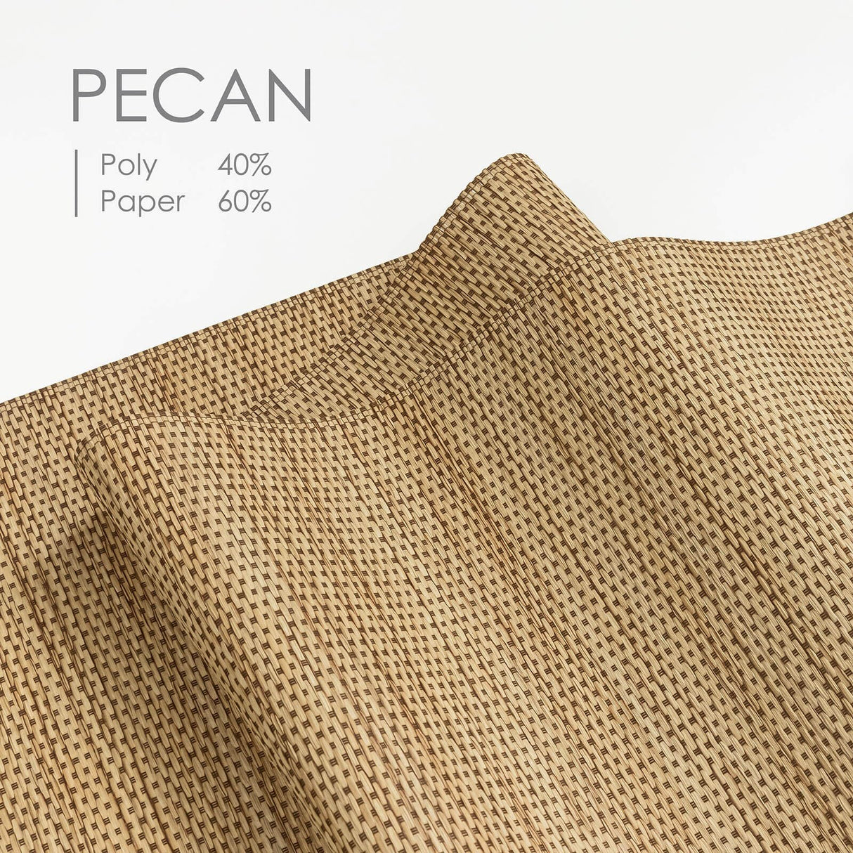 GoDear Design Adjustable Vertical Blinds, 45.8"-86" W, Up to 96" H, Extendable Panel Track for Sliding Closet Doors, Trimmable Woven Panel Curtains, Pecan GoDear Design