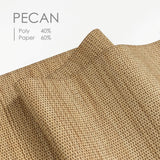 GoDear Design Adjustable Vertical Blinds, 45.8"-86" W, Up to 96" H, Extendable Panel Track for Sliding Closet Doors, Trimmable Woven Panel Curtains, Pecan GoDear Design