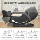 Real Relax Massage Chair, Full Body Zero Gravity Massage Recliner, with Auto Modes, Waist Heating, LCD, Bluetooth, Foot Massage, Black Real Relax