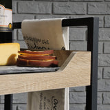 Sauder North Avenue Cart/Pantry cabinets, L: 32.76" x W: 17.28" x H: 36.02", Charter Oak finish Sauder