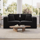 Novilla 70.8" Modular Sectional Sofa, Modern Cloud Sectional Couch with Smarts Coil™ Support, Upholstered Boneless Couch for Living Room Apartments Bedroom, No Assembly Required (Loveseat) Novilla