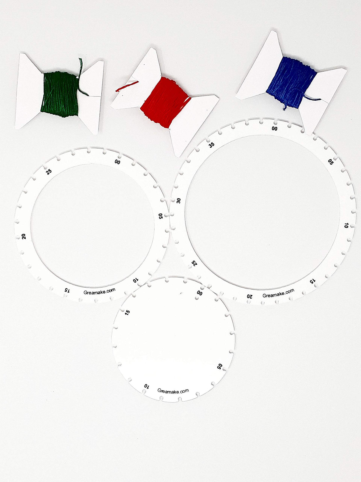 String Art Kit - Set of Frames with Strings - Math Activity Kit - DIY Kit - Without Nails - for Kids and Teens - Art and Craft Gift (Set of 3) GREA