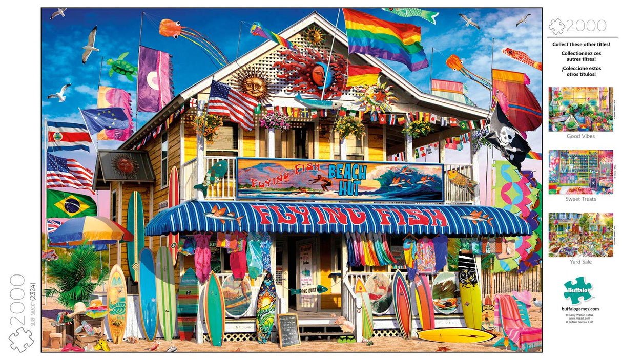 Buffalo Games - Surf Shack - 2000 Piece Jigsaw Puzzle Buffalo Games