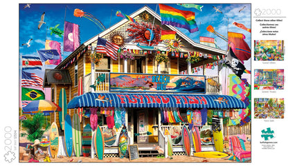 Buffalo Games - Surf Shack - 2000 Piece Jigsaw Puzzle - WoodArtSupply