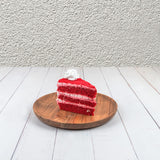 Samhita Acacia Wood Round Wood Plates Set of 4, Easy Cleaning & Lightweight for Dishes Snack, Dessert.(7" x 7" x 1") Samhita