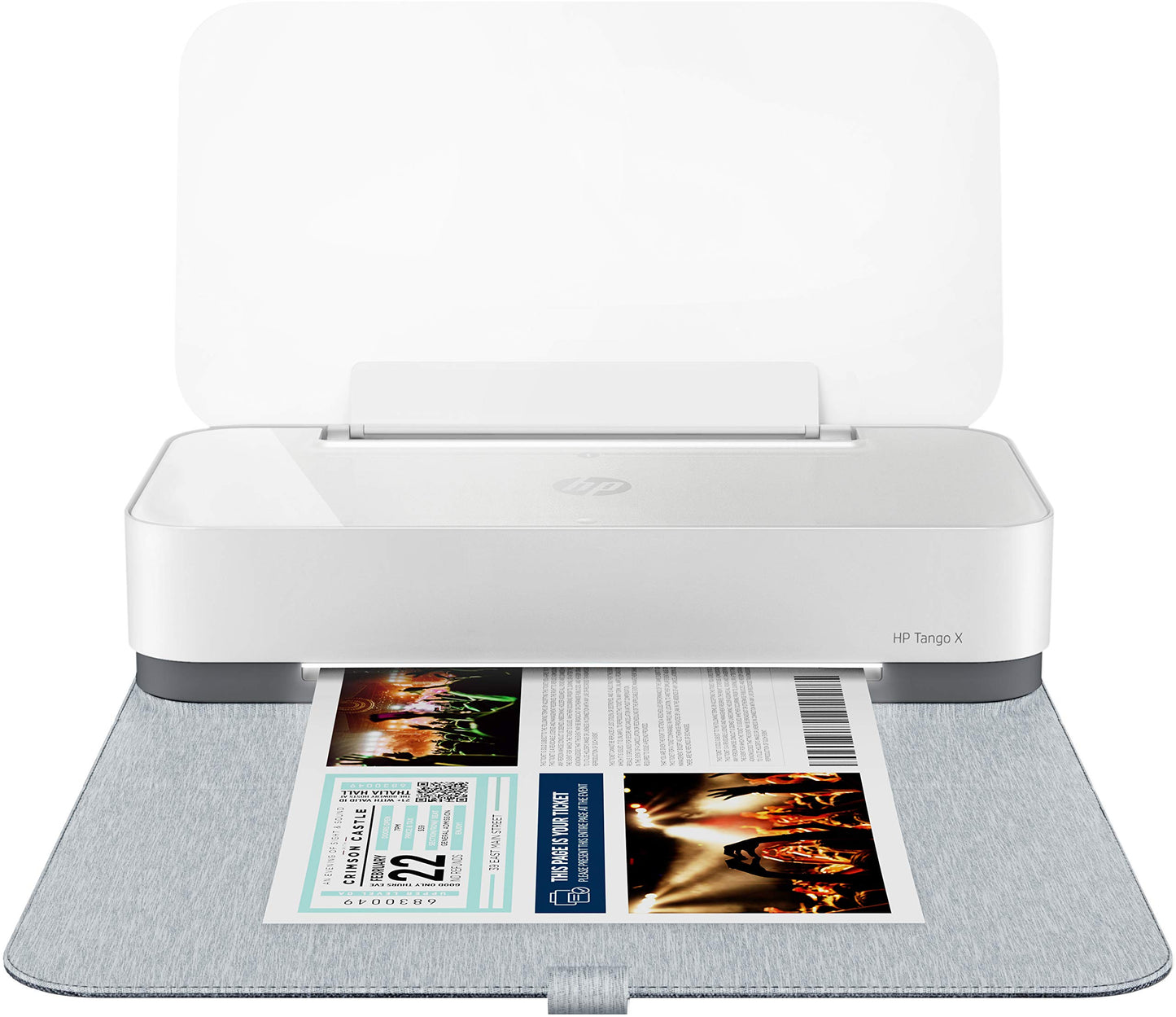 HP Tango X Smart Wireless Printer with Indigo Linen -cover – Mobile Remote Print, Scan, Copy, HP Instant Ink (3DP64A)