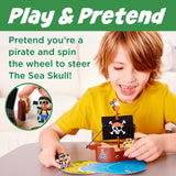 Creativity for Kids Buildeez! Easy Wooden Model Set: Pirate Ship, Sea Skull - DIY Arts & Crafts Kit, STEM Toys and Gift for Kids, Boat Toys for Boys (Ages 5+) Creativity for Kids