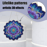 Aeepics Hanging Diamond Art Kit for Adult Mandala, DIY Diamonds Painting Pendant Ornament Kit, Acrylic Diamond Art Painting Board Kit Aeepics