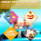 10 Pcs 5.5" x 5.5" Sublimation Blanks Suction Cup Car Window Sign, Aluminum Metal Removable Car Safety Warning Sign blanks for Heat Press Machine, DIY Craft, Custom Work HYHOSHI