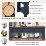 LKTART Solid Wood Console Table Sofa Table with Storage Drawers and Bottom Shelf Entryway Table for Storage Entry Hallway Foyer Sofa Couch LKTART