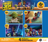 Buffalo Games - Star Wars - 4 X 1 Kids Multipack - Young Jedi Adventures Multipack - Multi Piece Jigsaw Puzzle for Adults -Challenging Puzzle Perfect for Game Nights Buffalo Games