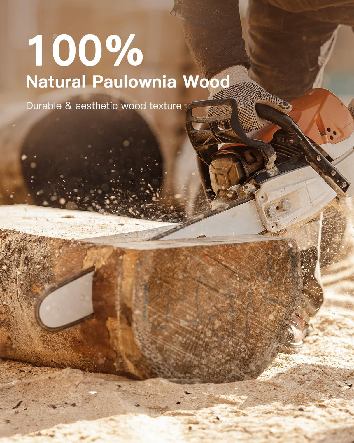 AMADA HOMEFURNISHING Floating Shelves, Paulownia Wood Wall Shelves for Bathroom/Living Room/Bedroom/Kitchen/Home Office, Natural Wood Floating Shelf for Home Storage & Organization, Set of 4, AMFS40BN AMADA HOMEFURNISHING