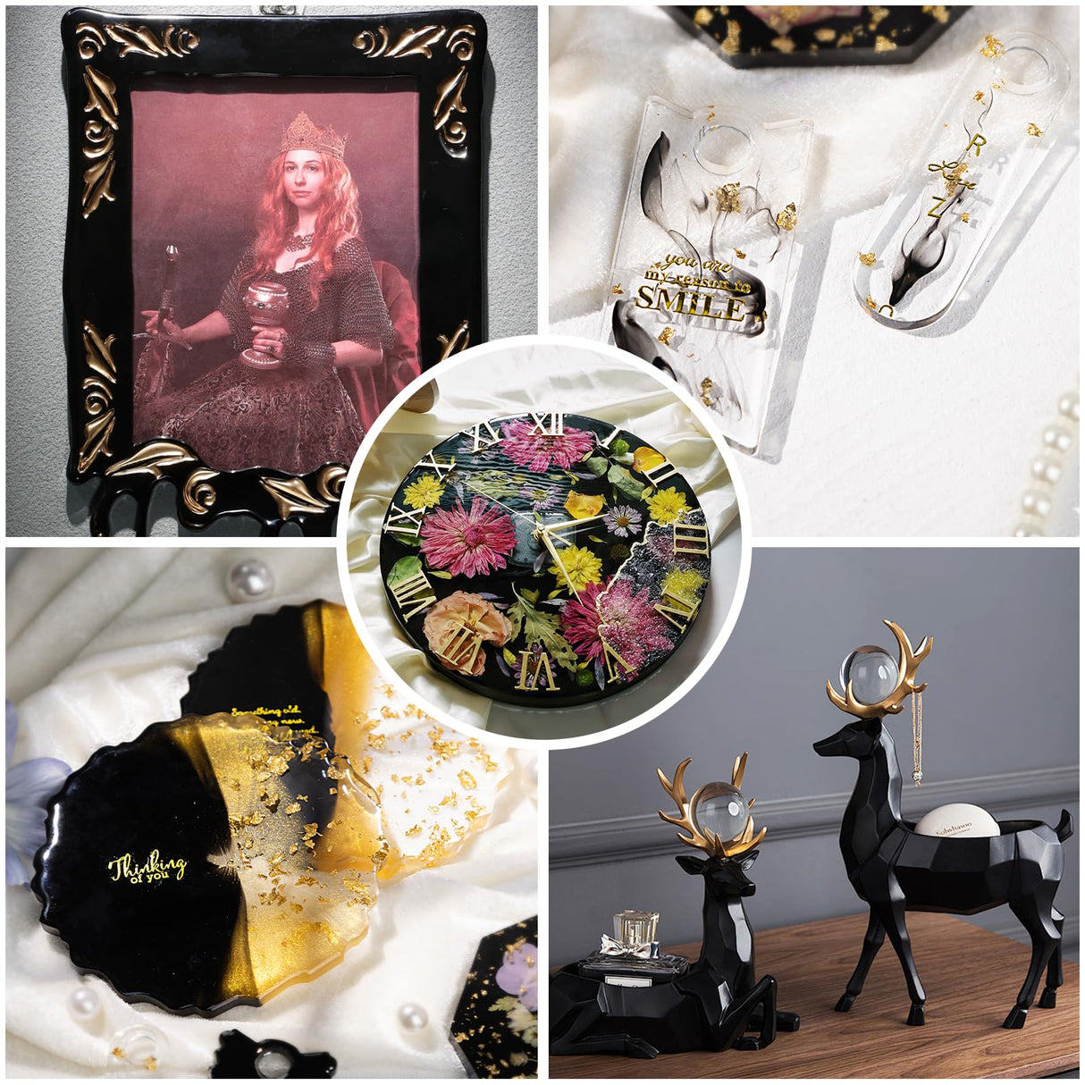 LET'S RESIN 1 Gallon Epoxy Resin Kit with Black Epoxy Resin Pigment Paste,100ml High Concentrated Epoxy Resin Color Pigment for Resin Art LET'S RESIN