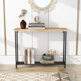 Acovy Rustic Solid Wood Sofa Table, Entryway Table, Console Table for Living Room, Hallway, Foyer, Rustic Brown Acovy